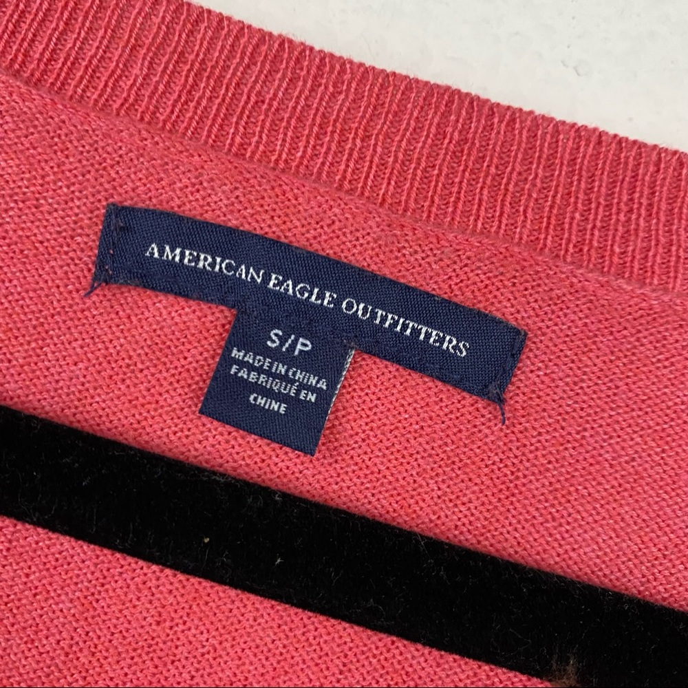 AMERICAN EAGLE Women's Coral Leggings SMALL Sweater Dolman Sleeve Cotton F84 - Picture 2 of 8